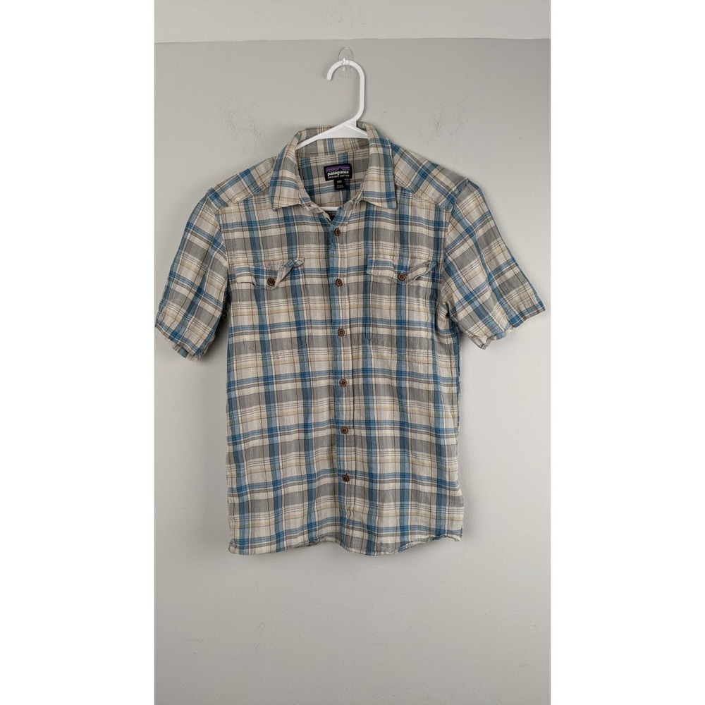 Patagonia XXS Organic Plaid Shirt • Sustainable‎ Cotton • Button-Up